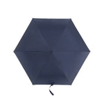 PARACHASE Carbonfaser Leichter Tragbarer Kleiner Geschickter Schwarzleim-Sonnenschirm mit UV-Schutz, Schwarz, Marineblau, Khaki