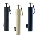 PARACHASE Carbonfaser Leichter Tragbarer Kleiner Geschickter Schwarzleim-Sonnenschirm mit UV-Schutz, Schwarz, Marineblau, Khaki