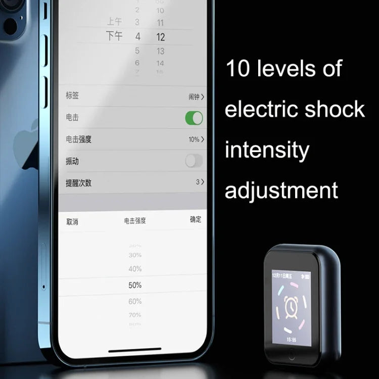 HZQW-101 Stumme Alarm-Schock-Smart-Funkuhr mit Bettruhekorrektur