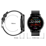 ZL02 Smart-Sportuhr mit Herzfrequenz-, Blutdruck- und Sauerstoffmessung, Schrittzähler, kabelloser Bluetooth-Funktion, Blau, Schwarz, Rosa, Gold