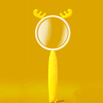 3x Vergrößerungsglas HD Cartoon Vergrößerungsglas Spielzeug Geschenk für Kinder, Pinkes Kaninchen, Kaffee Bär, Blaues Kätzchen, Gelber Hirsch