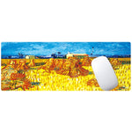 Am002 Großes Ölgemälde Schreibtisch Gummi Mauspad, 300x800x4mm Genähte Kanten, 400x900x1.5mm Ohne Genähte Kanten, 400x900x3mm Genähte Kanten, 400x900x2mm Genähte Kanten, 300x800x2mm Genähte Kanten