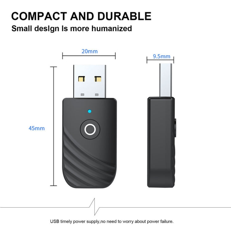 Bluetooth 5.0 Kabelloser Audio-Empfänger Sender