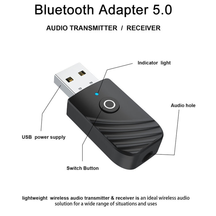 Bluetooth 5.0 Kabelloser Audio-Empfänger Sender