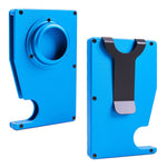 Tracker Kartenhalter Anti-Verlust RFID Brieftasche Kartenhalter für AirTag 2. Gen / AirTag 1. Gen, Blau, Schwarz, Grau, Silber