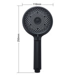 Heimischer Handheld-Silikon-Supercharged-Duschkopf, Stil: Weiß, Schwarz, Silber, Weiß + Weichschlauch + Space-Aluminium-Sitz, Schwarz + Weichschlauch + Space-Aluminium-Sitz, Silber + Weichschlauch + Space-Aluminium-Sitz
