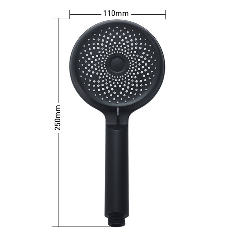Heimischer Handheld-Silikon-Supercharged-Duschkopf, Stil: Weiß, Schwarz, Silber, Weiß + Weichschlauch + Space-Aluminium-Sitz, Schwarz + Weichschlauch + Space-Aluminium-Sitz, Silber + Weichschlauch + Space-Aluminium-Sitz