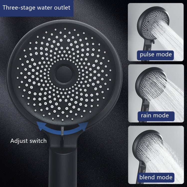 Heimischer Handheld-Silikon-Supercharged-Duschkopf, Stil: Weiß, Schwarz, Silber, Weiß + Weichschlauch + Space-Aluminium-Sitz, Schwarz + Weichschlauch + Space-Aluminium-Sitz, Silber + Weichschlauch + Space-Aluminium-Sitz