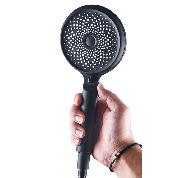 Heimischer Handheld-Silikon-Supercharged-Duschkopf, Stil: Weiß, Schwarz, Silber, Weiß + Weichschlauch + Space-Aluminium-Sitz, Schwarz + Weichschlauch + Space-Aluminium-Sitz, Silber + Weichschlauch + Space-Aluminium-Sitz