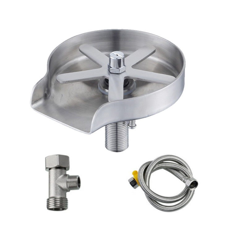 Automatischer Wasserhahn Hochdruck-Sprühreiniger, Stil:, Schwarz, Schwarz+Weichschlauch+G1/2 Dreiwege, Schwarz+Weichschlauch+G9/16 Dreiwege, Edelstahl 304, Edelstahl 304+Weichschlauch+G1/2 Dreiwege, Edelstahl 304+Weichschlauch+G9/16 Dreiwege, Silber