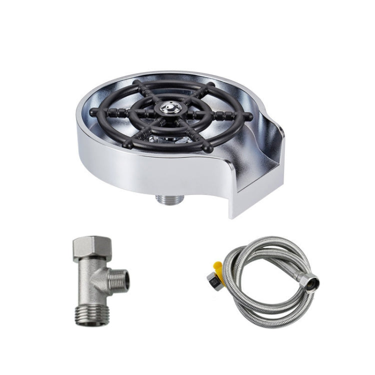 Automatischer Wasserhahn Hochdruck-Sprühreiniger, Stil:, Schwarz, Schwarz+Weichschlauch+G1/2 Dreiwege, Schwarz+Weichschlauch+G9/16 Dreiwege, Edelstahl 304, Edelstahl 304+Weichschlauch+G1/2 Dreiwege, Edelstahl 304+Weichschlauch+G9/16 Dreiwege, Silber