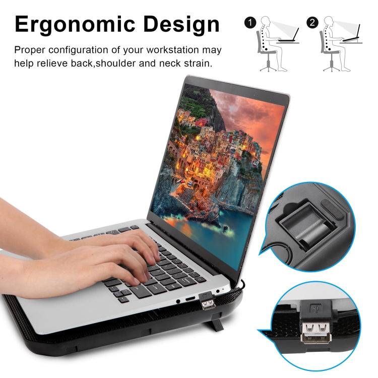 NUOXI M10 Dual USB Laptop Kühler