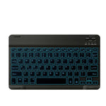 78 Tasten 10 Zoll RGB Bunte Hintergrundbeleuchtete Bluetooth-Tastatur für Mobiltelefon / Tablet, Schwarz, Weiß