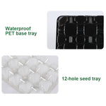 5 Set Pflanzensamen Startertabletts Kit, Anzuchtschale Starter mit Wachstumslicht, Schwarz, Grün