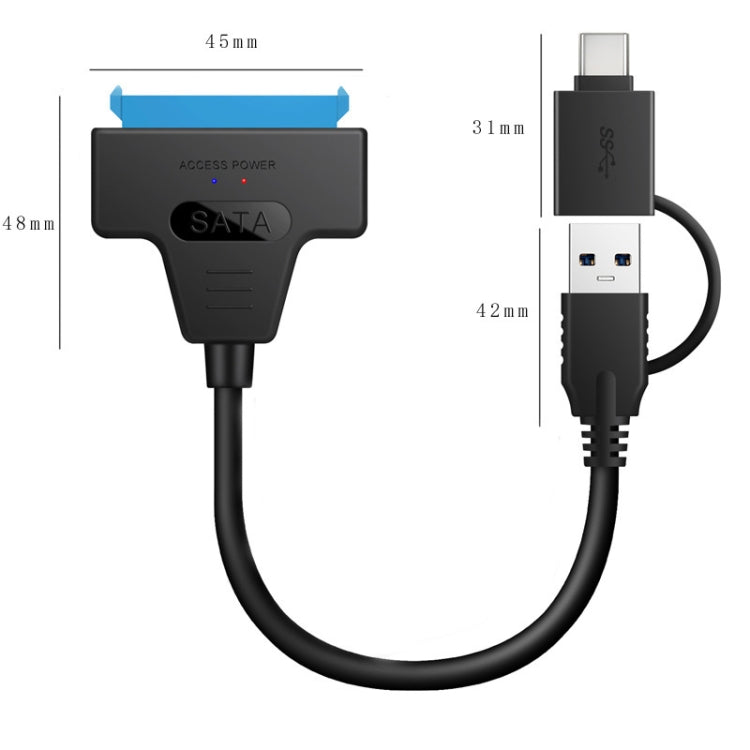 T10 USB3.1 zu SATA Easy Drive Kabel Festplattenadapterkabel