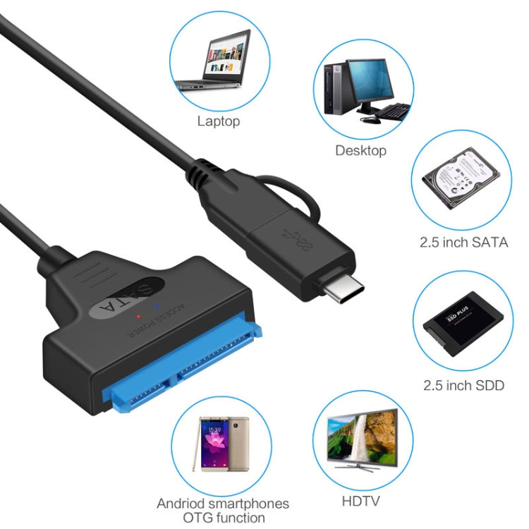 T10 USB3.1 zu SATA Easy Drive Kabel Festplattenadapterkabel