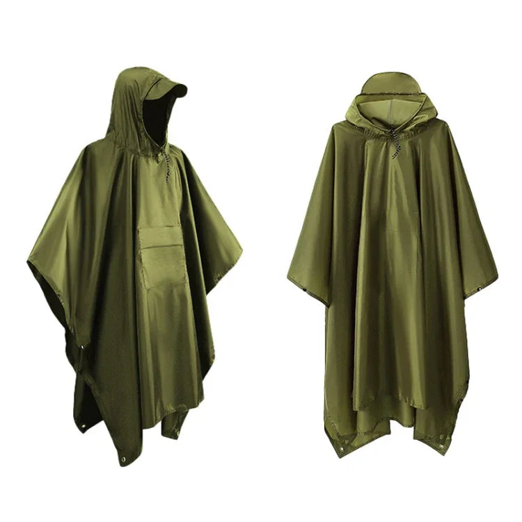 3 in 1 Regenmantel Rucksack Bergsteigen Outdoor Wander Regenponcho