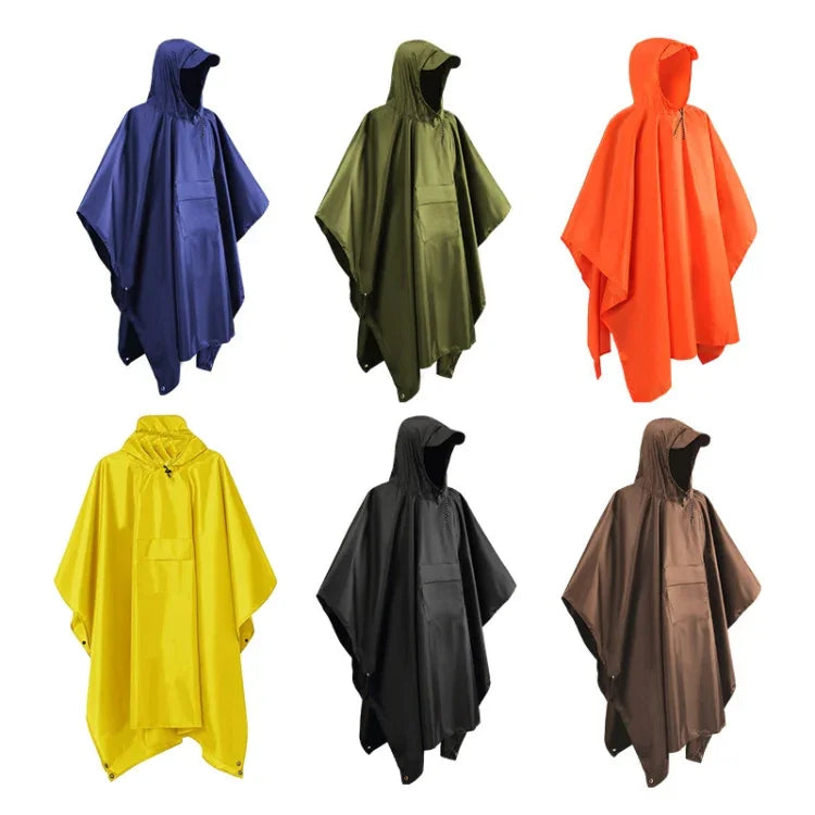 3 in 1 Regenmantel Rucksack Bergsteigen Outdoor Wander Regenponcho