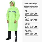 X18 Siamesischer Regenmantel Outdoor-Erwachsenen-Reflektierender Reitmantel, XL, XXL, XXXL, XXXXL