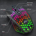 FMOUSE X801 8 Tasten 1600DPI Hohl Leuchtend Gaming Office Maus, Stil: Schwarz Kabellos Wiederaufladbar, Weiß Kabellos Wiederaufladbar, Schwarz Kabelgebunden, Weiß Kabelgebunden