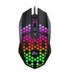 FMOUSE X801 8 Tasten 1600DPI Hohl Leuchtend Gaming Office Maus, Stil: Schwarz Kabellos Wiederaufladbar, Weiß Kabellos Wiederaufladbar, Schwarz Kabelgebunden, Weiß Kabelgebunden