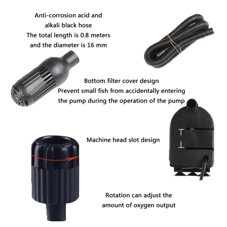 Multifunktionale Aquarienfilter Sauerstoffpumpe Leise, CN-Stecker, JP-500G 6W, JP-700G 12W, JP-900G 20W, JP-1100G 25W, JP-1500G 45W