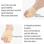 1 Paar Socken mit U-förmigem Vorderfußpolster zur Korrektur von Hallux valgus, Größen S und L