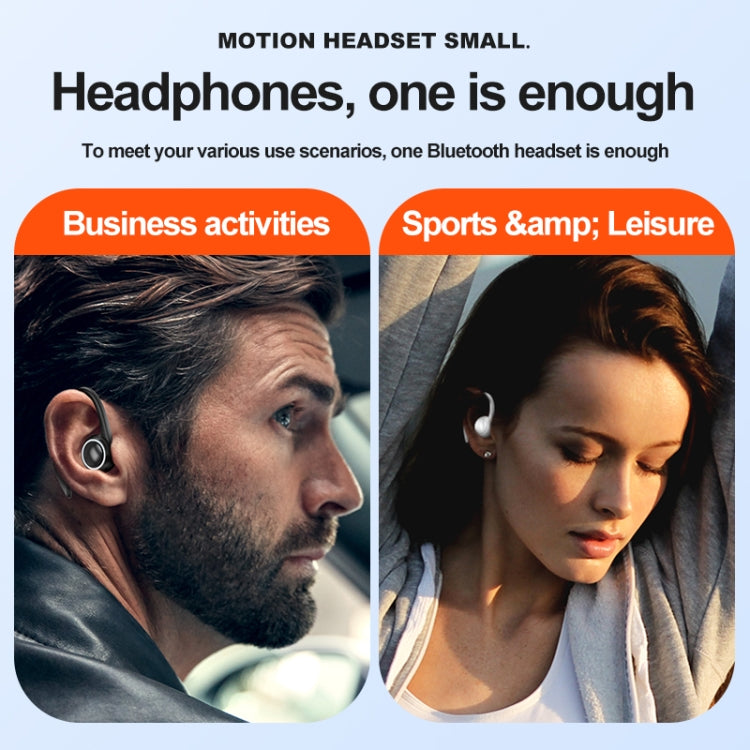 A1S Bluetooth-Ohrhörer mit Bügel True Sound Sport Ein-Ohr-Headset, A1S Schwarz, A1S Weiß