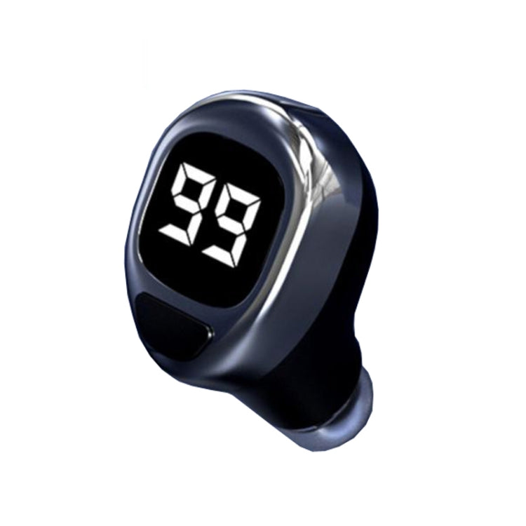 F6 Bluetooth-Headset Mini Unsichtbarer Ohrhörer mit Digitalanzeige, F6 Schwarz, F6 Weiß