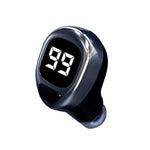 F6 Bluetooth-Headset Mini Unsichtbarer Ohrhörer mit Digitalanzeige, F6 Schwarz, F6 Weiß