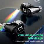 F6 Bluetooth-Headset Mini Unsichtbarer Ohrhörer mit Digitalanzeige, F6 Schwarz, F6 Weiß