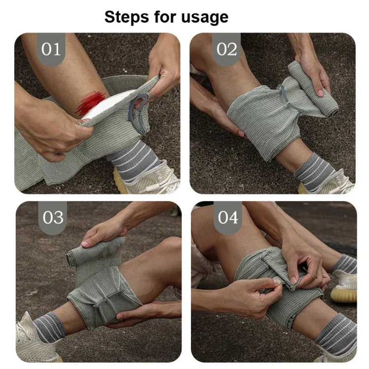 Outdoor Elastischer Tourniquet Camping Erste-Hilfe-Vakuum-Kompressionsverband, Groß, Klein