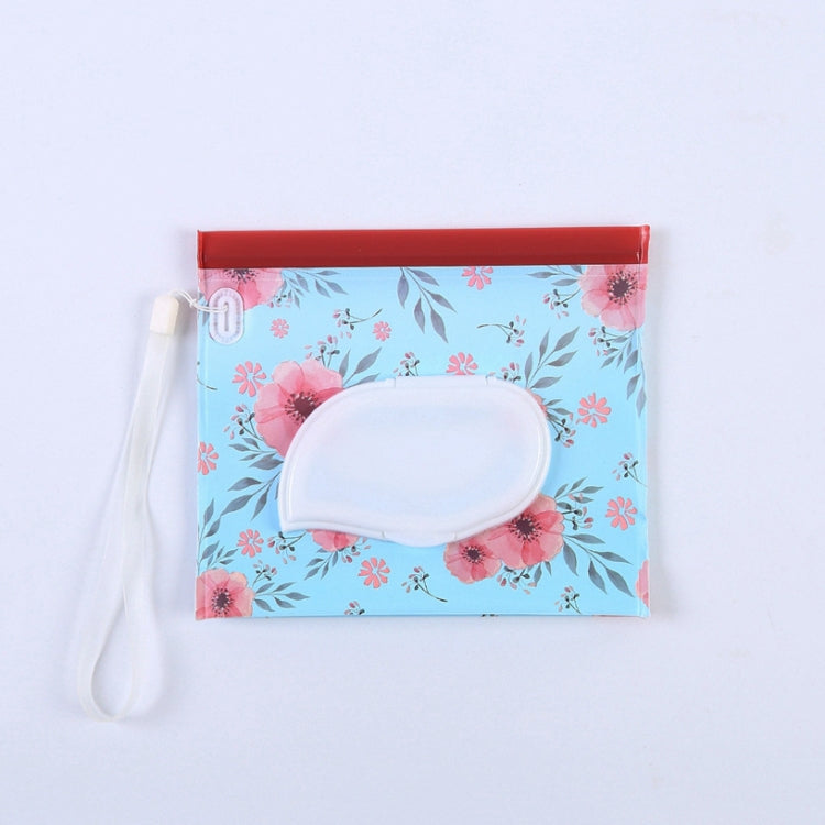 Baby EVA Feuchttücherbeutel Flip, herausnehmbare Papiertuch-Kosmetik-Baumwolltasche, schwarze Sterne, gelber Schmetterling, Kätzchen, schwarzer Schmetterling, Blumen