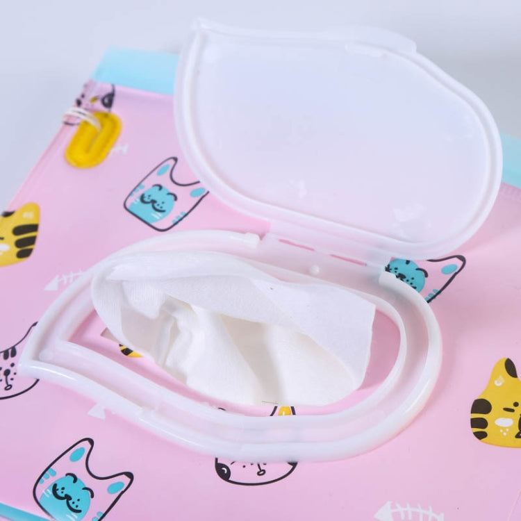 Baby EVA Feuchttücherbeutel Flip, herausnehmbare Papiertuch-Kosmetik-Baumwolltasche, schwarze Sterne, gelber Schmetterling, Kätzchen, schwarzer Schmetterling, Blumen