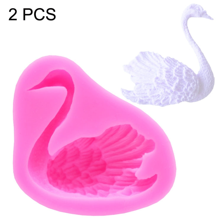 2 PCS Schwan Backform Silikon Kuchen Dekorationsform, Schwan