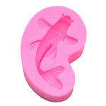 2 Stück Goldfisch Backfondant Silikonform Kuchendekoration, Goldfisch