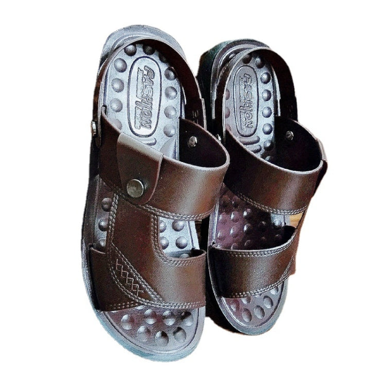 Rutschfeste Außenschuhe Doppelnutzungs-Sandalen Hausschuhe Herren Freizeit Strand Schuhe, 40, 41, 42, 43, 44, 45, 46, 47