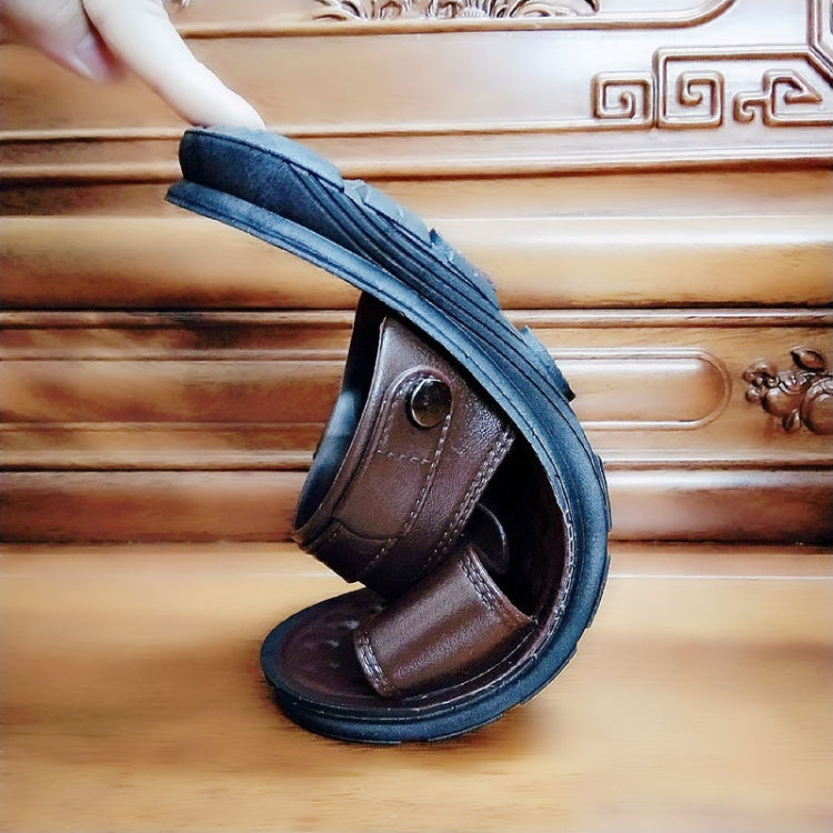 Rutschfeste Außenschuhe Doppelnutzungs-Sandalen Hausschuhe Herren Freizeit Strand Schuhe, 40, 41, 42, 43, 44, 45, 46, 47