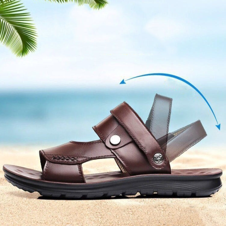 Rutschfeste Außenschuhe Doppelnutzungs-Sandalen Hausschuhe Herren Freizeit Strand Schuhe, 40, 41, 42, 43, 44, 45, 46, 47