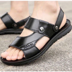 Rutschfeste Außenschuhe Doppelnutzungs-Sandalen Hausschuhe Herren Freizeit Strand Schuhe, 40, 41, 42, 43, 44, 45, 46, 47