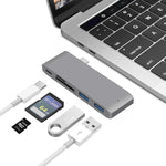 USB-C zu HDMI Splitter Dockingstation Kartenleser, Spezifikation: 5 in 1 Grau, 5 in 1 Silber, 6 in 1 Grau, 6 in 1 Silber