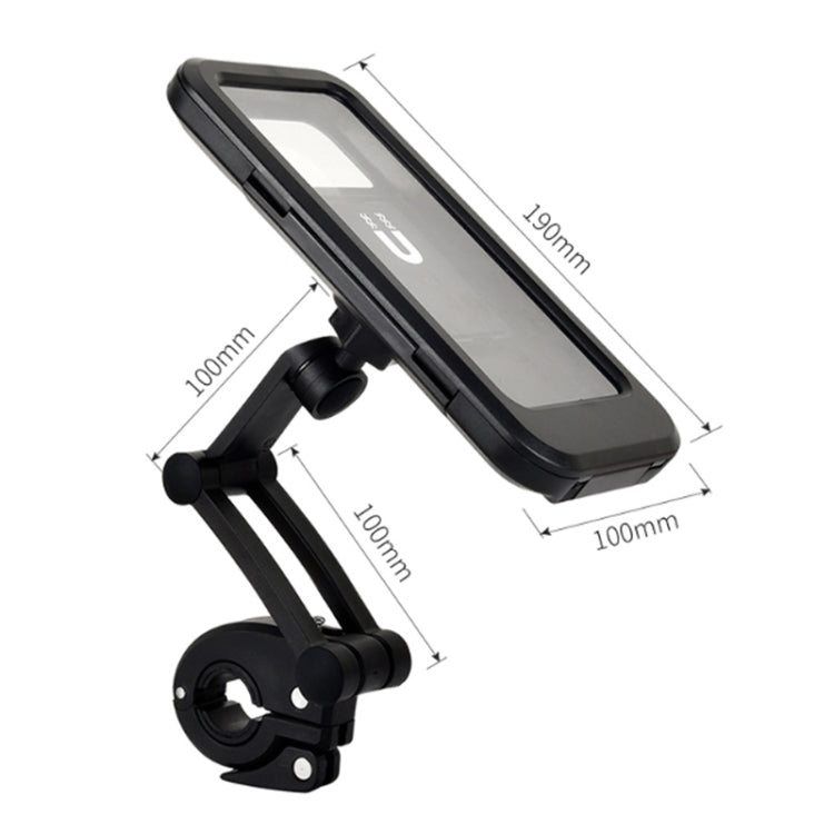 Fahrrad Handyhalter Mountainbike Wasserdichte Tasche, Schwarz