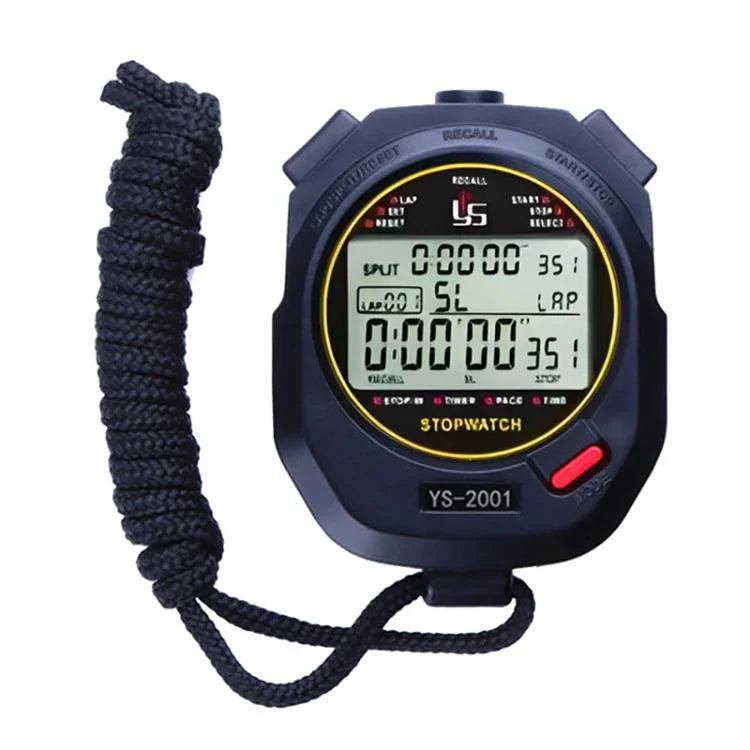 YS Millisekunden Stoppuhr Timer Lauftraining Schiedsrichter Stoppuhr, Stil: YS2001 100 Speicher, YS2002 200 Speicher