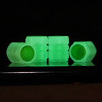 4pcs / Set Luminous Tire Valve Cap Electric Motorcycle Vacuum Tire Valve Cover, Style: Split Effect, 4pcs /Set Split Effect, 4pcs /Set One Effect