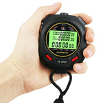YS 3 Zeilen Anzeige Leuchtende Stoppuhr Timer Training Schiedsrichterstoppuhr, Stil: YS-1010 10 Speicherplätze, YS-1030 30 Speicherplätze, YS-1060 60 Speicherplätze, YS-1100 100 Speicherplätze