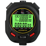 YS 3 Zeilen Anzeige Leuchtende Stoppuhr Timer Training Schiedsrichterstoppuhr, Stil: YS-1010 10 Speicherplätze, YS-1030 30 Speicherplätze, YS-1060 60 Speicherplätze, YS-1100 100 Speicherplätze