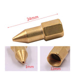50 PCS Butter Machine Head Copper Universal Steel Tip Pneumatic Oil Grease Nipple, 50 PCS Grease Head