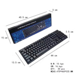 Kabelgebundene USB-Tastatur mit 108 Tasten, Kabellänge: 1,5 m, Arabisch (einzeln), Russisch, Französisch, Spanisch