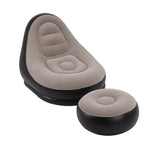 Aufblasbares Lazy Sofa für die Mittagspause, Farbe des Bodens zufällig, Stil: Sofa + Hocker, Einzelsessel