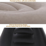 Aufblasbares Lazy Sofa für die Mittagspause, Farbe des Bodens zufällig, Stil: Sofa + Hocker, Einzelsessel